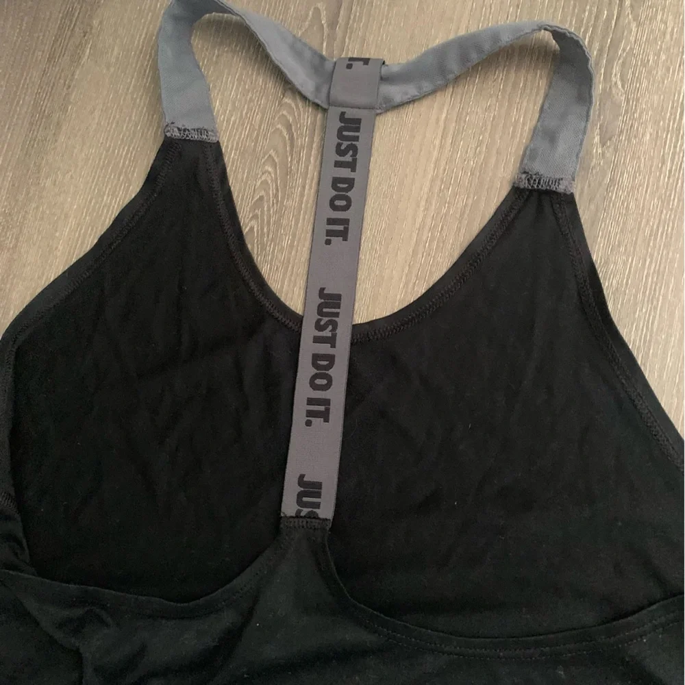 Nike Dri-Fit Elastika Tank Top Racerback T Back Black Gray S